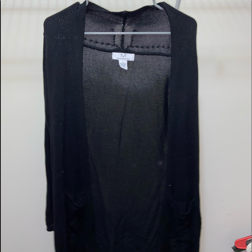 black sweater